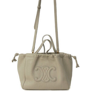 Celine Cuir Triomphe Cabas Drawstring Bag